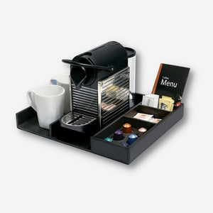 Coffee maker for hotels with mugs and coffee caps 