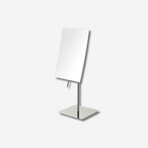 Rectangular standing mirror on a white background.