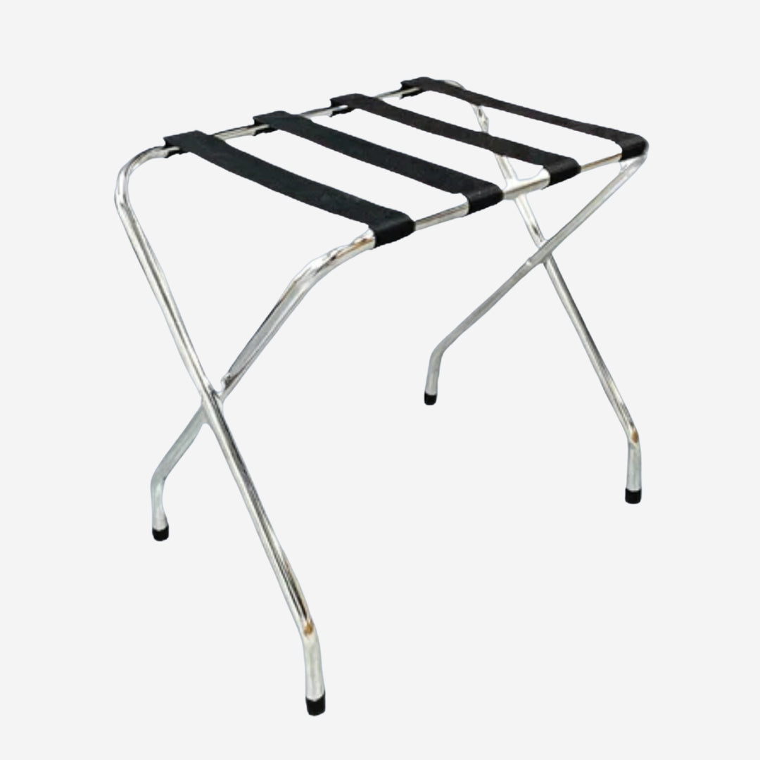 Metal Luggage rack for hotels on a white background 